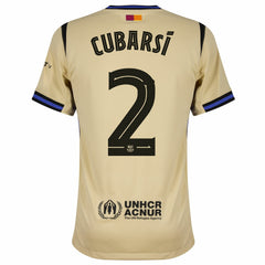 Nike Barcelona Away Cubarsí 2 Shirt 2025-2026 (Champions League)