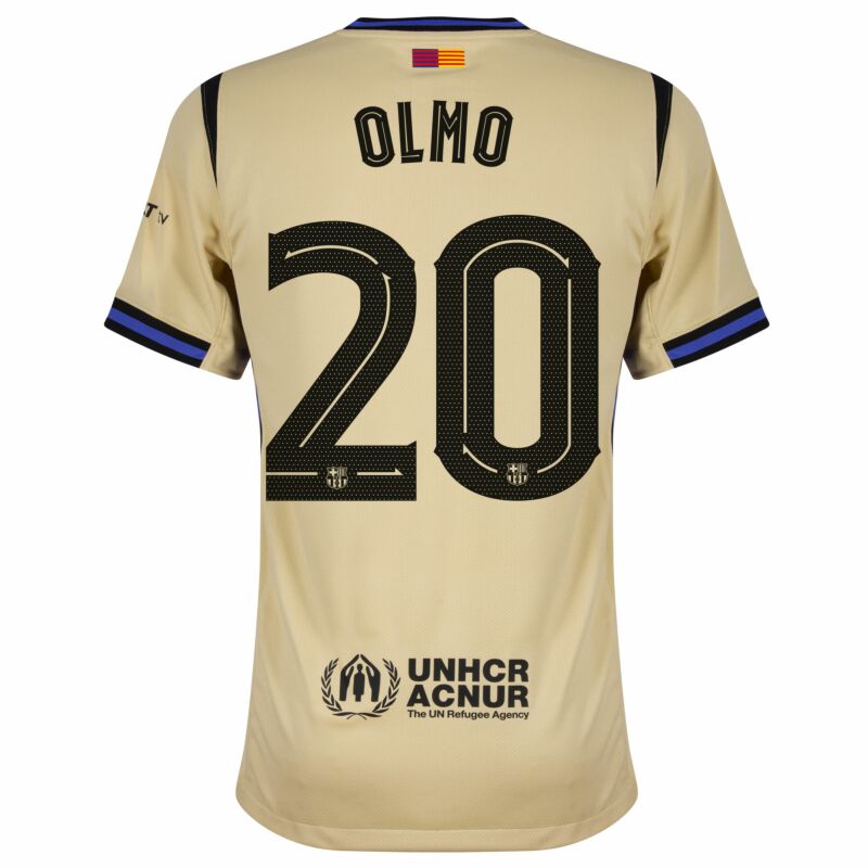 Nike Barcelona Away Olmo 20 Shirt 2025-2026 (Champions League)