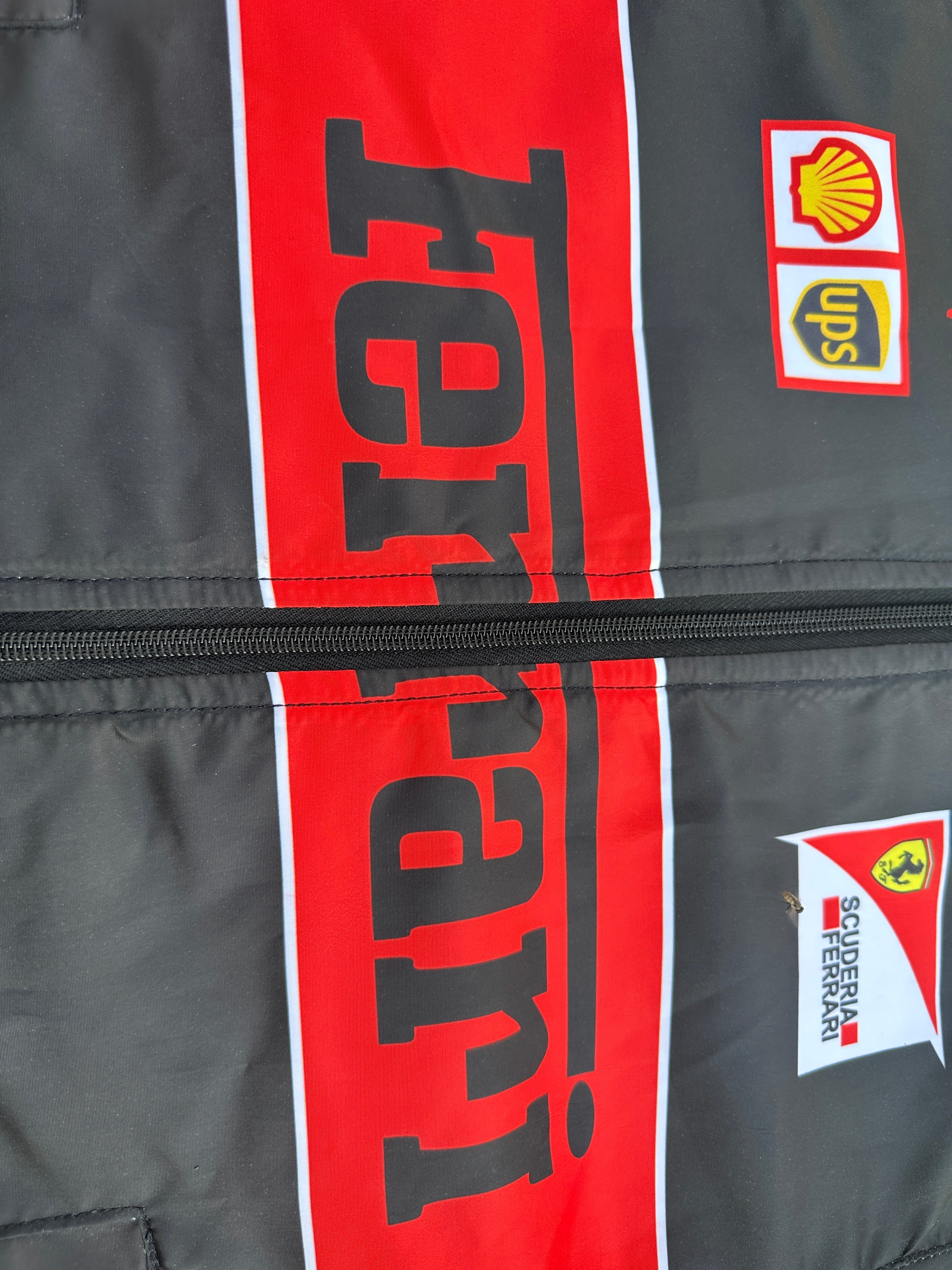 Black ferrari Parachute Jacket printed